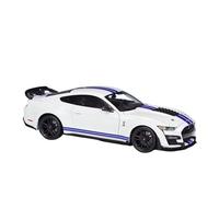 YCNXEB Modellini in Metallo Auto 1 18 2020 Ford Mustang Shelby GT500 Modello in Lega Pressofusa Collezione Auto Espositiva Regalo Mini Modello Veicolo(White)