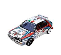 YCNXEB Modellini in Metallo Auto 1 18 Misura per Lancia Delta HF Martini Pittura Lega Simulazione Modello Auto da Corsa Metallo Giocattolo da Collezione Mini Modello Veicolo(A)