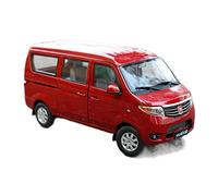 YCNXEB Modellini in Metallo Auto 1 18 per Changan Classic Red Minibus Simulazione Modello di Auto in Lega da Collezione Display Toys Mini Modello Veicolo