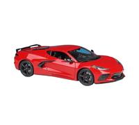 YCNXEB Modellini in Metallo Auto 1 18 per Corvette Stingray 2020 Coupe Simulazione Diecast Car Lega Metallo Modello di Auto Giocattoli Regali di Raccolta Mini Modello Veicolo(Rosso)