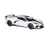 YCNXEB Modellini in Metallo Auto 1 18 per Corvette Stingray 2020 Coupe Simulazione Diecast Car Lega Metallo Modello di Auto Giocattoli Regali di Raccolta Mini Modello Veicolo(White)