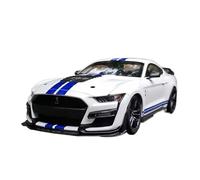 YCNXEB Modellini in Metallo Auto 1 18 per Ford Mustang Shelby GT500 2020 Simulazione Diecast Car in Lega di Metallo Modello di Auto Regali di Raccolta Mini Modello Veicolo(White)