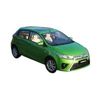 YCNXEB Modellini in Metallo Auto 1:18 per La Collezione Modellini di Veicoli Fuoristrada Toyota Yaris in Lega da Esposizione, Regalo per Amici E Parenti Mini Modello Veicolo(Verde)