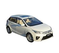 YCNXEB Modellini in Metallo Auto 1:18 per La Collezione Modellini di Veicoli Fuoristrada Toyota Yaris in Lega da Esposizione, Regalo per Amici E Parenti Mini Modello Veicolo(White)