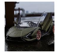 YCNXEB Modellini in Metallo Auto 1 18 per Lamborghini Sian FKP37 Lega Modello di Auto Sportiva Diecast Veicolo Simulazione Collezione Ornamenti Regalo Mini Modello Veicolo(Arancia)