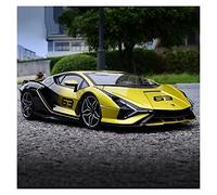 YCNXEB Modellini in Metallo Auto 1 18 per Lamborghini Sian FKP37 Lega Modello di Auto Sportiva Diecast Veicolo Simulazione Collezione Ornamenti Regalo Mini Modello Veicolo(Yellow)