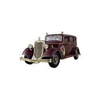 YCNXEB Modellini in Metallo Auto 1 18 per L'Ultimo Imperatore Auto d'Epoca in Lega Rossa Pressofuso Statico Modello Auto Artigianato Collezione Regalo Mini Modello Veicolo