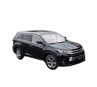 YCNXEB Modellini in Metallo Auto 1:18 per Toyota 2018 Nuovo Highlander Highland Sbcale Modello Auto Decorazione Statica Metallo Collezione Regalo Le Vacanze Mini Modello Veicolo(Nero)