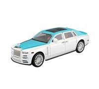YCNXEB Modellini in Metallo Auto 1:22 per Rolls-Royce Phantom Modello di Auto in Metallo Pressofuso Ruota Appassionati Auto Collezione Veicolo Regalo Mini Modello Veicolo(Blu)