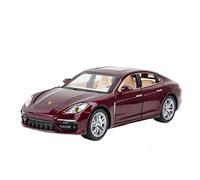 YCNXEB Modellini in Metallo Auto 1 24 Modello di Auto in Lega for Porsche Panamera Diecast Sportcar Veicolo di Lusso Giocattoli di Natale Regalo Mini Modello Veicolo(Rosso)