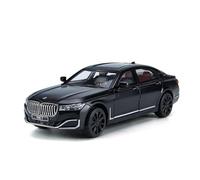 YCNXEB Modellini in Metallo Auto 1 24 per BMW The 7 760LI Modello di Auto in Lega Modello di Auto Pressofuso Giocattolo Sonoro Mini Modello Veicolo(Nero)
