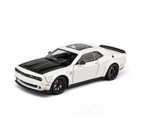 YCNXEB Modellini in Metallo Auto 1 24 per Dodge Challenger Hellcat Redeye Lega Muscle Car Modello Suono E Luce Pull Back Collezionabili Regalo Compleanno Mini Modello Veicolo(White B)