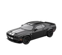 YCNXEB Modellini in Metallo Auto 1 24 per Dodge Challenger Hellcat Redeye Lega Muscle Car Modello Suono E Luce Pull Back Collezionabili Regalo Compleanno Mini Modello Veicolo(Black A)
