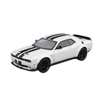 YCNXEB Modellini in Metallo Auto 1 24 per Dodge Challenger Hellcat Redeye Lega Muscle Car Modello Suono E Luce Pull Back Collezionabili Regalo Compleanno Mini Modello Veicolo(White A)