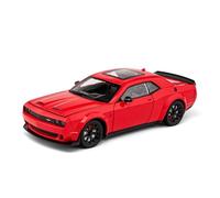 YCNXEB Modellini in Metallo Auto 1 24 per Dodge Challenger Hellcat Redeye Lega Muscle Car Modello Suono E Luce Pull Back Collezionabili Regalo Compleanno Mini Modello Veicolo(Rosso)