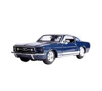 YCNXEB Modellini in Metallo Auto 1 24 per Ford Mustang GT Blue Classic Car Lega Pressofuso Modello Collezione Display Regalo Mini Modello Veicolo
