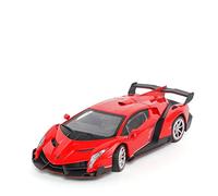 YCNXEB Modellini in Metallo Auto 1 24 per Lamborghini Veneno Supercar Simulazione Modello in Lega di Auto Diecast Veicoli Giocattoli per Bambini Regali Mini Modello Veicolo(Rosso)