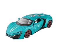 YCNXEB Modellini in Metallo Auto 1 24 per Lykan Hypersport Modello di Auto Sportiva in Lega Diecast Toy Metallo Super Car Modello Auto Corsa Suono E Luce Mini Modello Veicolo(Blu)
