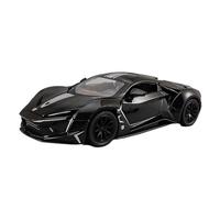 YCNXEB Modellini in Metallo Auto 1 24 per Lykan Hypersport Modello in Lega Pressofuso E Giocattolo in Metallo Supercar Modello di Auto Corsa Suono E Luce Mini Modello Veicolo(Nero)