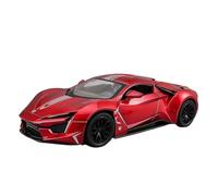 YCNXEB Modellini in Metallo Auto 1 24 per Lykan Hypersport Modello in Lega Pressofuso E Giocattolo in Metallo Supercar Modello di Auto Corsa Suono E Luce Mini Modello Veicolo(Rosso)
