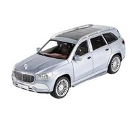 YCNXEB Modellini in Metallo Auto 1 24 per Maybachs GLS Classe GLS600 Modello Auto Lega Pressofusa Modello Auto Giocattolo Metallo Collezione Modelli Auto Appassionat Mini Modello Veicolo(Gray)