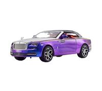 YCNXEB Modellini in Metallo Auto 1 24 per Rolls Royce Dawn Modello Auto Lega Convertibile Auto Sportiva Pull Back Ragazzo Appassionati Auto Collezione Regalo Mini Modello Veicolo(Purple)