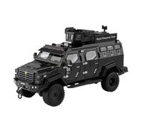 YCNXEB Modellini in Metallo Auto 1 24 per Sword Toothed Tiger Veicolo Corazzato Lega Pressofusa Modello Auto Suono E Luce Collezionabili Regalo Compleanno Mini Modello Veicolo(Nero)