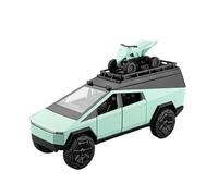 YCNXEB Modellini in Metallo Auto 1 24 per Tesla Cybertruck Camping RV Lega Pressofusa Auto Appassionati Modello Suono E Luce Collezionabili Regalo Compleanno Mini Modello Veicolo(Verde)
