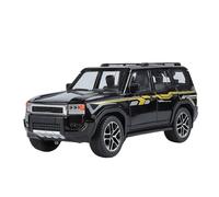 YCNXEB Modellini in Metallo Auto 1 24 per Toyota Land Cruiser Prado 2025 Fuoristrada Modello in Lega Pressofusa Auto Suono E Luce Hobby Collezionabili Mini Modello Veicolo(Nero)