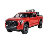 YCNXEB Modellini in Metallo Auto 1 24 per Tundra Pickup Modello di Auto in Lega Pressofuso Fuoristrada Modello di Auto Suono E Luce Regalo Mini Modello Veicolo(Rosso)