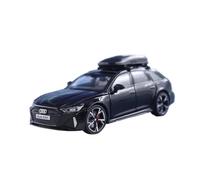 YCNXEB Modellini in Metallo Auto 1 32 per Audi RS6 Simulazione Diecast Metallo Lega Modello Auto Suono Luce Pull Back Appassionati Auto Collezione Regali Mini Modello Veicolo(Nero)