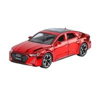 YCNXEB Modellini in Metallo Auto 1 32 per Audi RS7 Placcatura per Auto Sportive Modello Auto Decorazione Domestica Collezioni Luci Sonore per Auto Lega Metallo Mini Modello Veicolo(Rosso)