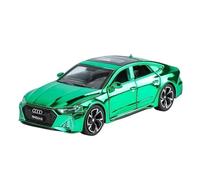 YCNXEB Modellini in Metallo Auto 1 32 per Audi RS7 Placcatura per Auto Sportive Modello Auto Decorazione Domestica Collezioni Luci Sonore per Auto Lega Metallo Mini Modello Veicolo(Verde)