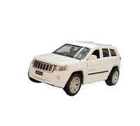 YCNXEB Modellini in Metallo Auto 1 32 per Jeep Compass SUV Lega Fuoristrada Modello in Miniatura Auto Pressofusa Metallo Suono Luce Collezione Regali Mini Modello Veicolo(White)