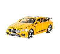 YCNXEB Modellini in Metallo Auto 1 32 per La Porta Simulazione del Modello Auto Sportiva in Lega AMG GT63S può Essere Aperta Tirare Indietro La Musica Mini Modello Veicolo(Yellow)