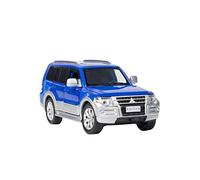 YCNXEB Modellini in Metallo Auto 1 32 per Mitsubishi Pajero V97 Simulazione in Lega Modello di Veicolo Fuoristrada Tirare Indietro La Musica Mini Modello Veicolo(Blu)