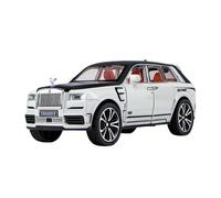 YCNXEB Modellini in Metallo Auto 1 32 per Rolls Royce Cullinan Masory SUV Lega Luxy Modello Auto Pressofuso Metallo Simulazione Collezionabili Regalo Mini Modello Veicolo(White)