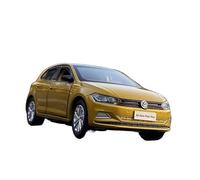 YCNXEB Modellini in Metallo Auto 1 32 per VW Polo Plus Auto Giocattoli Lega Modello Auto Pressofuso Veicoli Metallo Suono Luce Tirare Indietro Collezione Auto Regali Mini Modello Veicolo(Oro)