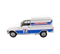 YCNXEB Modellini in Metallo Auto 1 43 per Renault 4 F6 Butagaz White Alloy Modello Statico Simulazione Veicoli Collezione per Adulti Display Mini Modello Veicolo