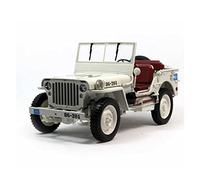YCNXEB Modellini in Metallo Auto Adatto for Jeep Convertible 1 18 Simulazione Die Casting Car Model Boy Gift Collection Ornament White Mini Modello Veicolo