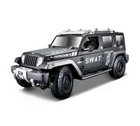 YCNXEB Modellini in Metallo Auto Adatto for Jeep Wrangler Auto della Polizia 019 1 18 Simulazione Pressofusione in Lega Modello Auto Ragazzo Giocattolo Mini Modello Veicolo