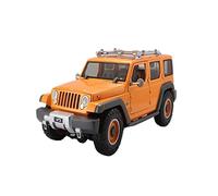 YCNXEB Modellini in Metallo Auto Adatto for Jeep Wrangler Auto della Polizia Muto Nero 019 1 18 Simulazione Die-Casting Modello di Auto Regalo for Adulti Mini Modello Veicolo