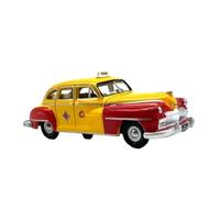YCNXEB Modellini in Metallo Auto Collezione di Modelli di Auto Taxi Chrysler DeSoto San Francisco in Lega, Scala 1:87 Mini Modello Veicolo