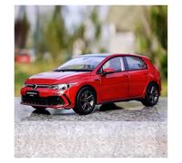 YCNXEB Modellini in Metallo Auto Collezione di Ornamenti per Modelli di Auto in Lega Pressofusa 1 18 per Golf R-Line 8a Generazione Mini Modello Veicolo(Rosso)
