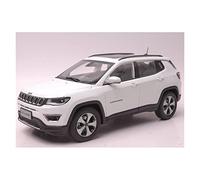 YCNXEB Modellini in Metallo Auto for Jeep Compass 1 18 Bianco Simulazione Modello Auto Giocattolo Collezione Auto Ragazzo Bambino Modello Decorazione Mini Modello Veicolo