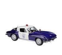 YCNXEB Modellini in Metallo Auto per Chevrolet 1965 1 18 Simulazione Lega di Polizia Modellino di Auto Collezione Regalo Giocattolo Mini Modello Veicolo