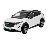 YCNXEB Modello Auto Metallo Statico Scala 1:18 per Nissan Ariya New Energy SUV Esposizione Collezione Veicoli Miniatura Finiti Mini Modello Veicolo(White)