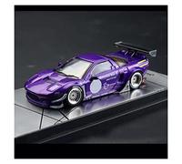 YCNXEB Per Honda Rocket Bunny V2 1 64 In Lega Modello Di Auto In Metallo Pressofuso Veicolo Da Collezione-viola Mini Modello Veicolo