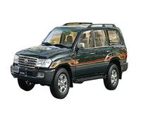 YCNXEB Per Toyota Land Cruiser LC100 2009 Diecast Model Verde Bianco SUV Giocattolo In Lega 1 18 Mini Modello Veicolo(A)