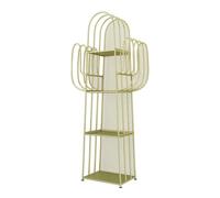 YCOVSFP Libreria Creativa A 4 Strati, Espositore Da Pavimento In Ferro, Scaffale Portaoggetti For La Casa, For Camera Da Letto, Studio, Soggiorno, Ufficio(Gold)